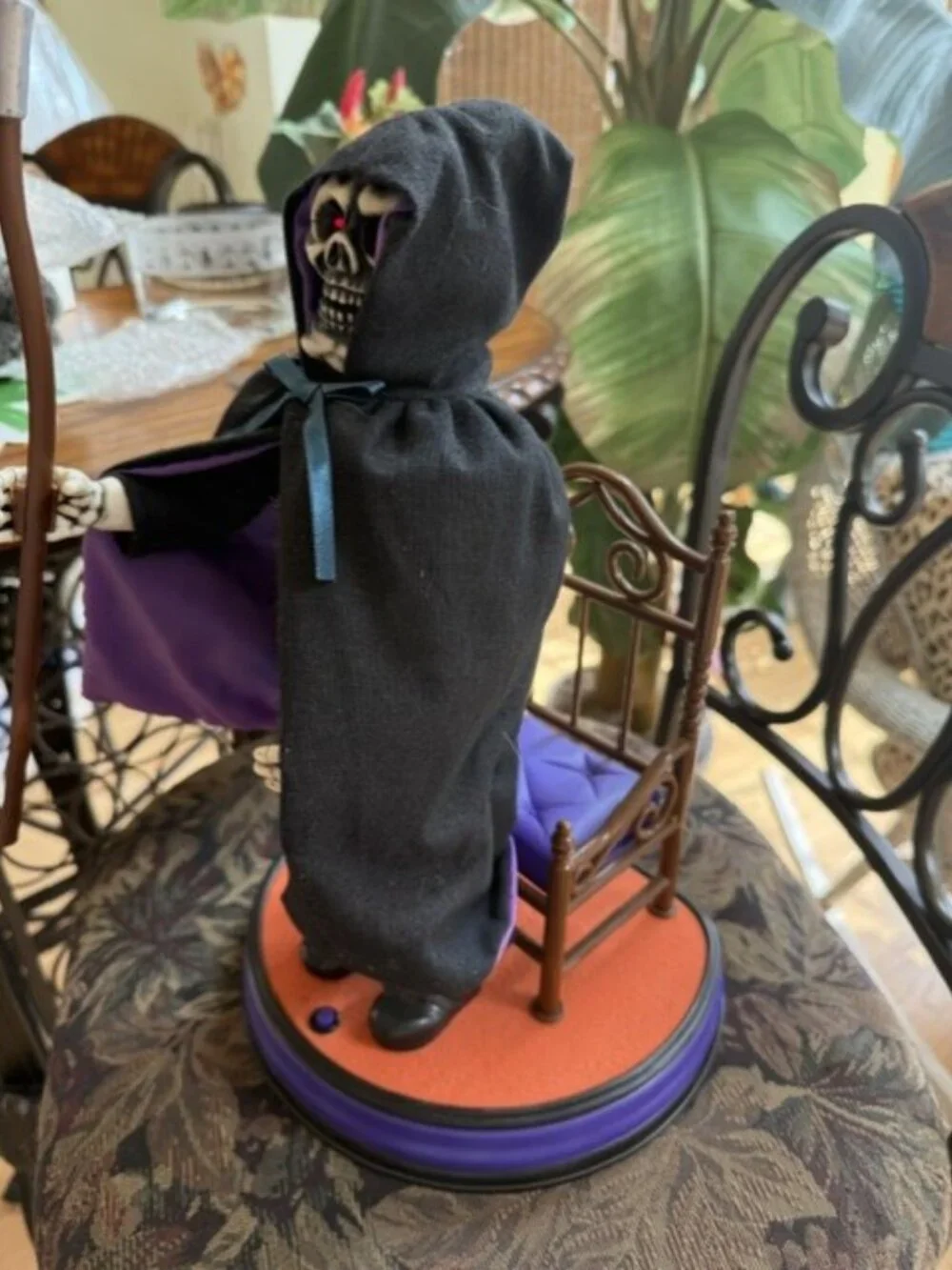 VTG Telco The Grim Reaper Original Motion-ettes Halloween Decoration 1997 W Box
